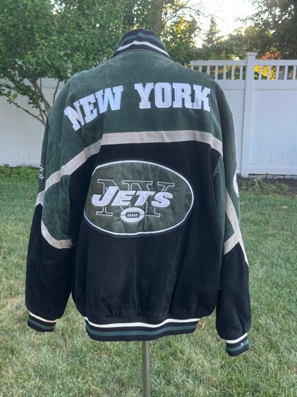 New York Jets Men's Size XXL Suede Leather Jacket